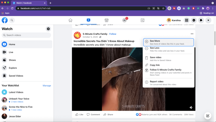 How to Download High Quality Videos from Facebook guide, copying a link.