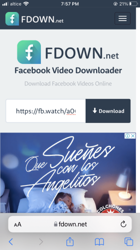 How to Download High Quality Videos from Facebook guide, pasting FB link.