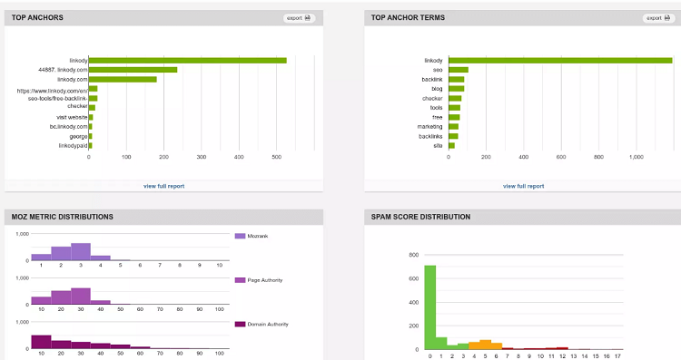 Linkody's backlink auditing features can show you how your link-building strategy is performing - giving you the chance to make changes if needed.