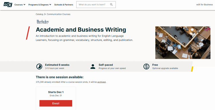 Online Writing Course, Academic and Business Writing.