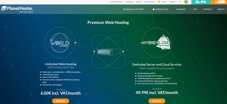 PlanetHoster is a Canadian web hosting provider and domain registrar founded in 2007.