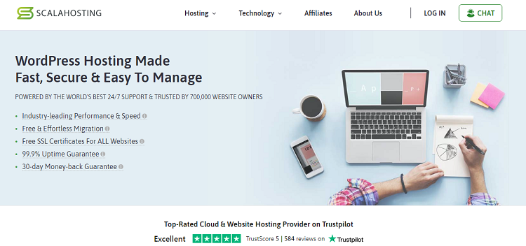 ScalaHosting is a VPS-focused provider with a solid experience of 15+ years in the industry.