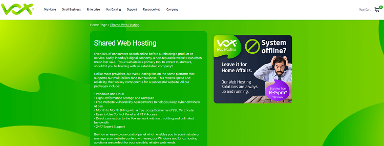 Vox is a South Africa IT company founded in 1996.