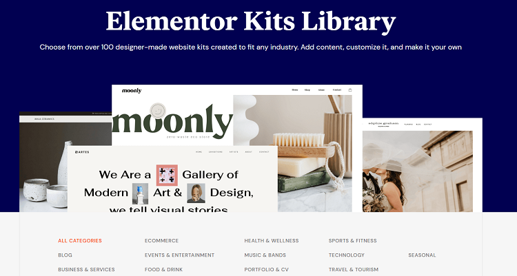 Elementor offers its users an expansive library of pre-designed page templates that you can easily customize to fit your needs.