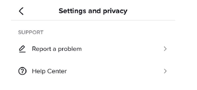 If you’d like to save the trouble of entering a different app or website to report a problem to TikTok, you can simply report it right through the app!