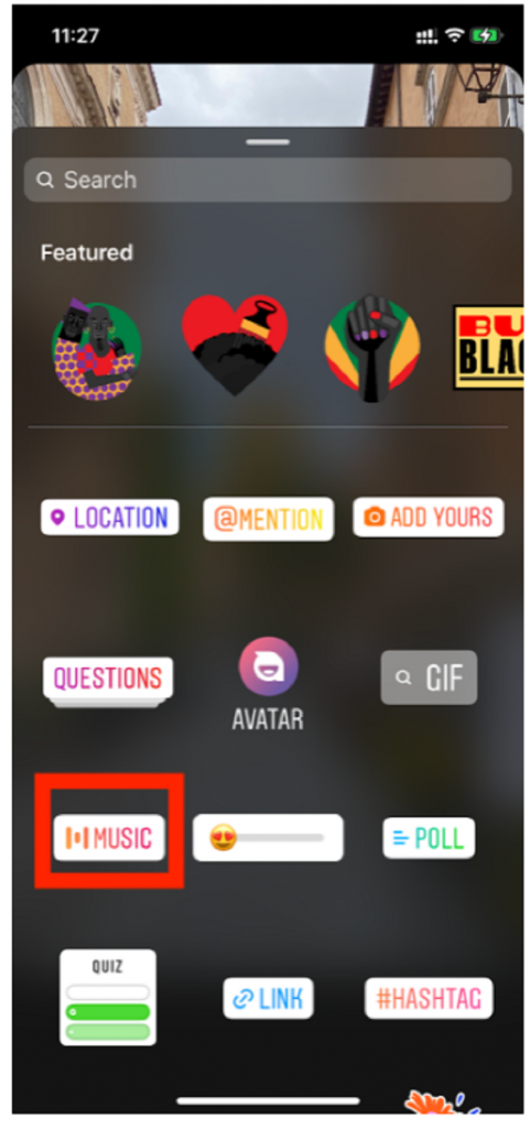 Add Music Sticker to Instagram Story