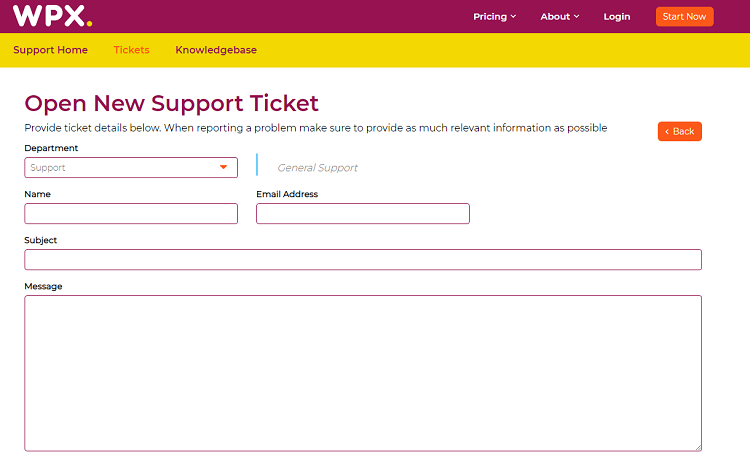 WPX WordPress Hosting prides itself on its lightning-fast support.