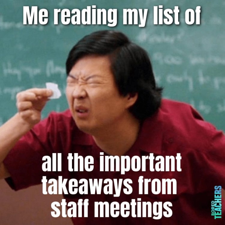 Staff Meeting Meme