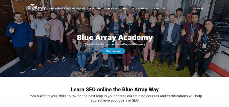 Blue Array Academy.Free online courses.