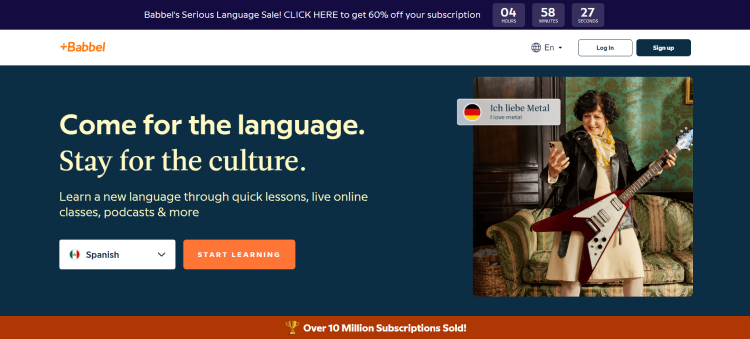 Language for Life Babbel.Free online courses.