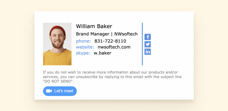  Best  Email Signature Examples 2023 - 39