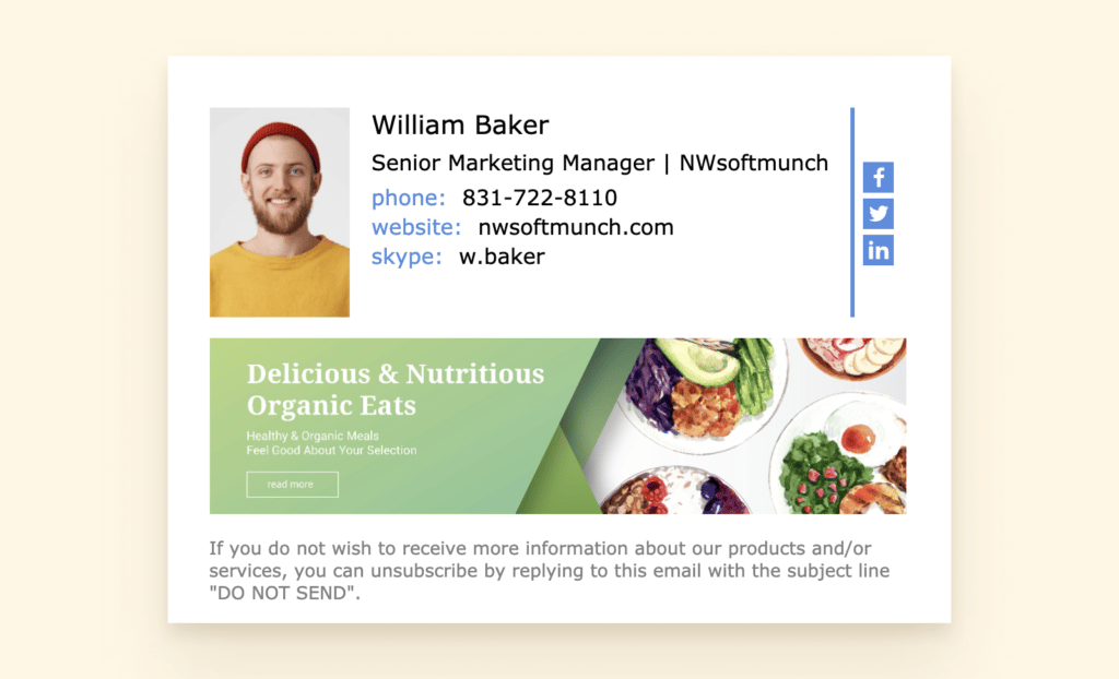 Best  Email Signature Examples 2023 - 43