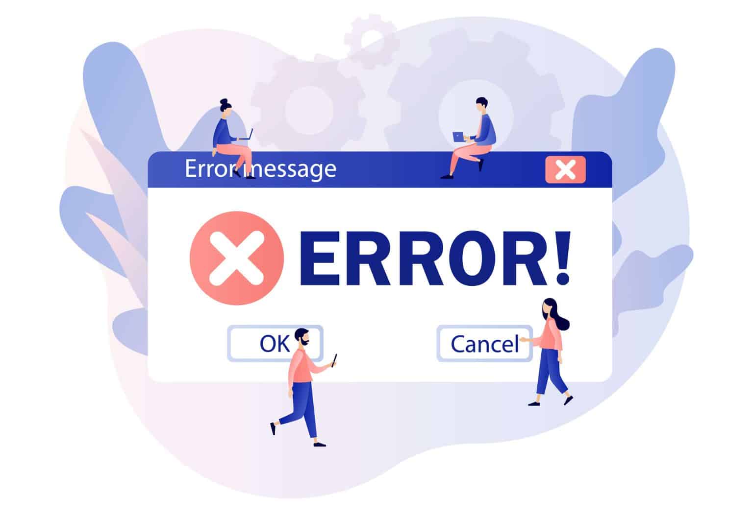 Fake Error Message Text Copy and Paste - 25 Examples