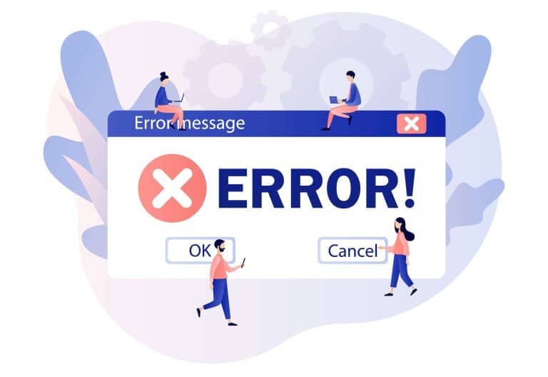 Fake error message text copy and paste, error warning window.