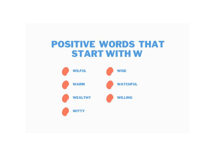 Good Positive Words That Start With W