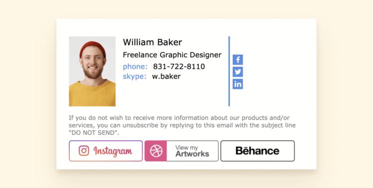  Best  Email Signature Examples 2023 - 86