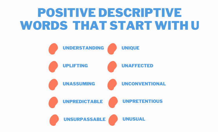 Positive Words That Start With U to Describe a Person