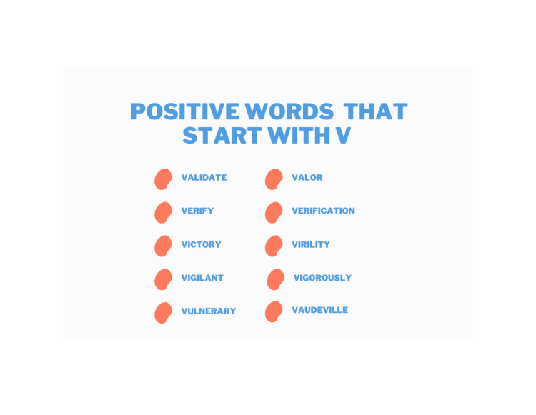 Good Positive Words That Start With V