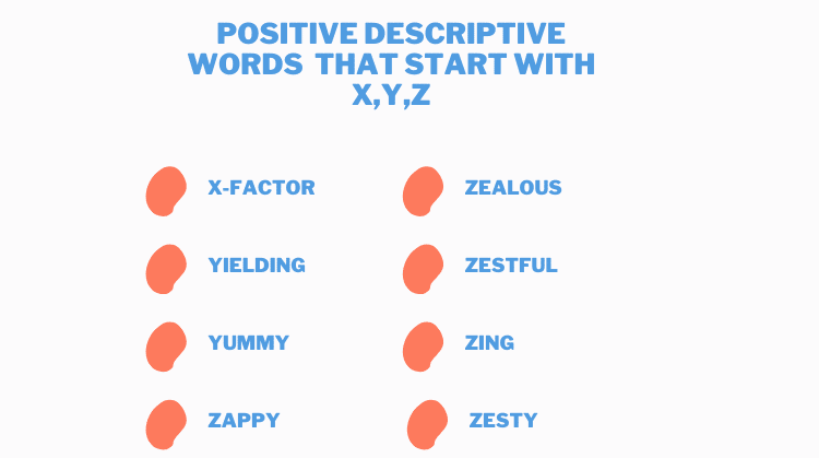 Positive Words That Start With X, Y, Z to Describe a Person
