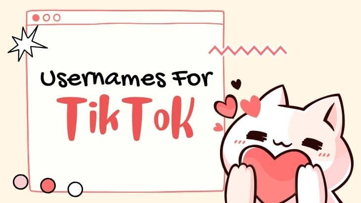 Usernames For Tiktok