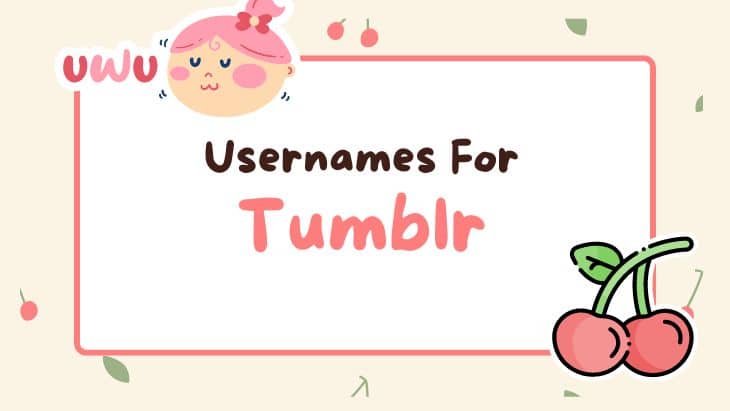 Usernames For Tumblr