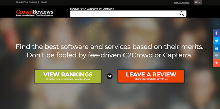 CrowdReviews b2b services review platforms
