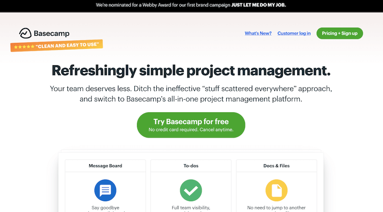 Basecamp Workflow Automation Software