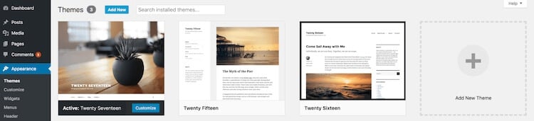 Choosing a WordPress Theme