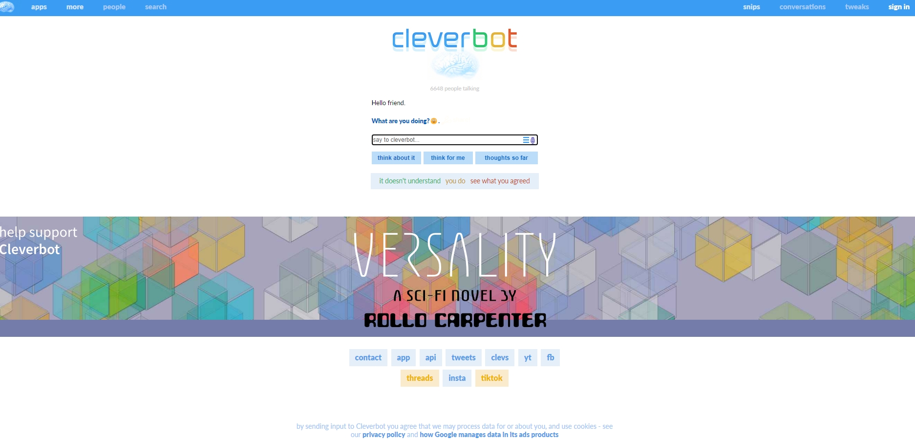 Cleverbot - Character.AI - Alternative pick