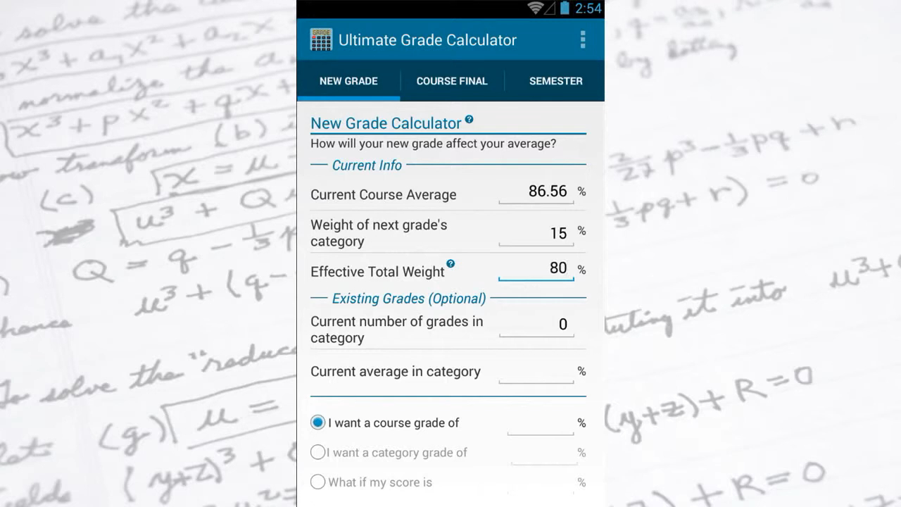 Grades – Grade Calculator - grading app