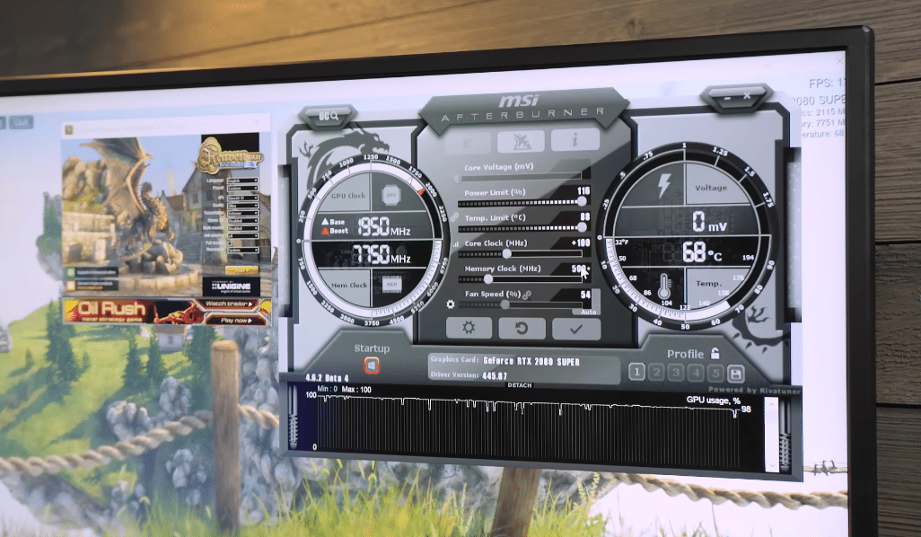 High Load Processes GPU Temperature