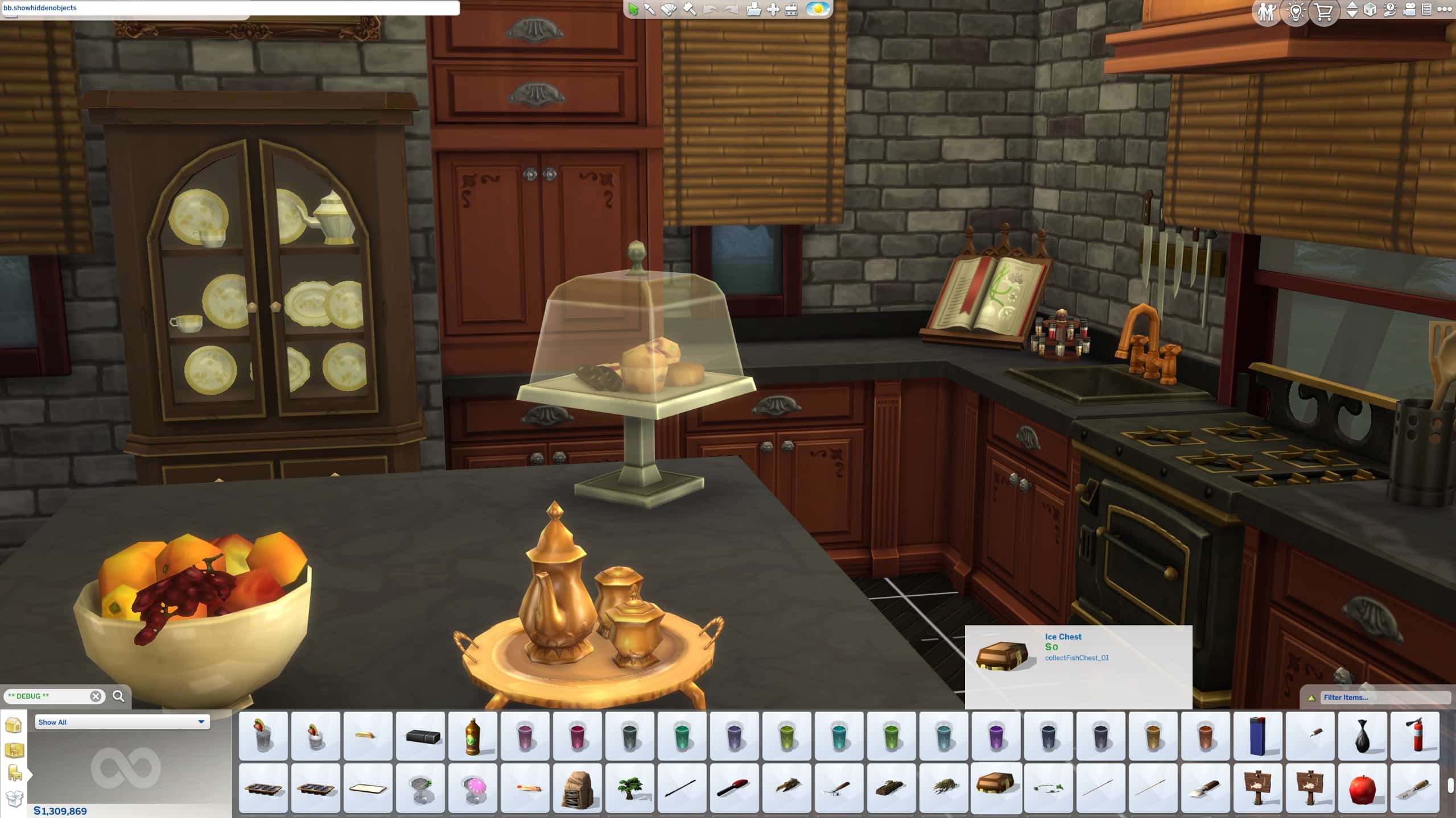 The Sims 4 - how to see Hidden Objects in build mode - cheat tip