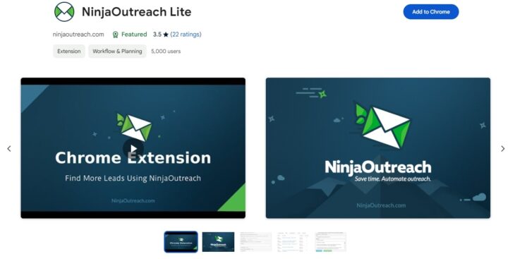 NinjaOutreach Chrome Extension