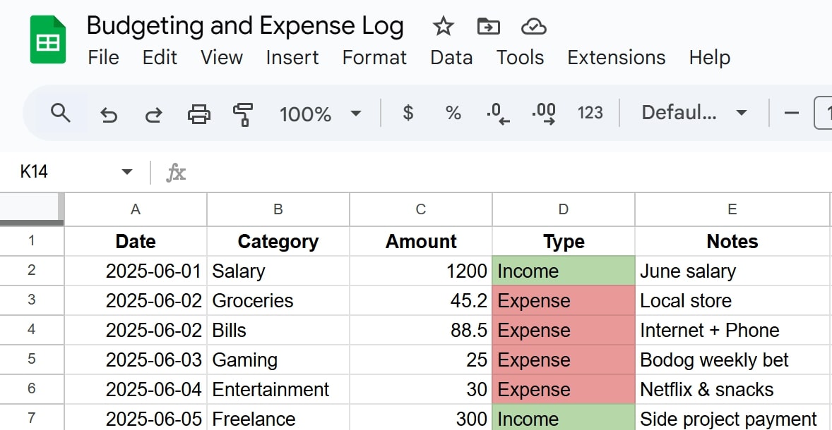How To Use Google Sheets To Keep Your Life In Order - Learn Digital ...