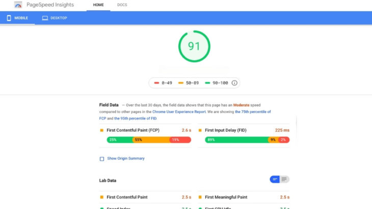 Google PageSpeed Insights