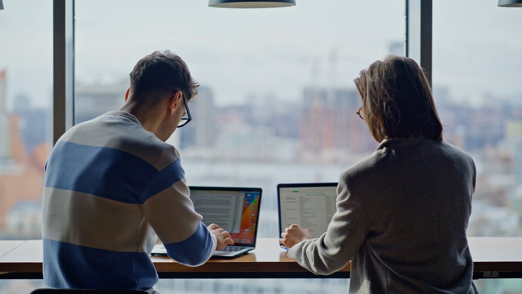 Professional conducting follow up after a business meeting