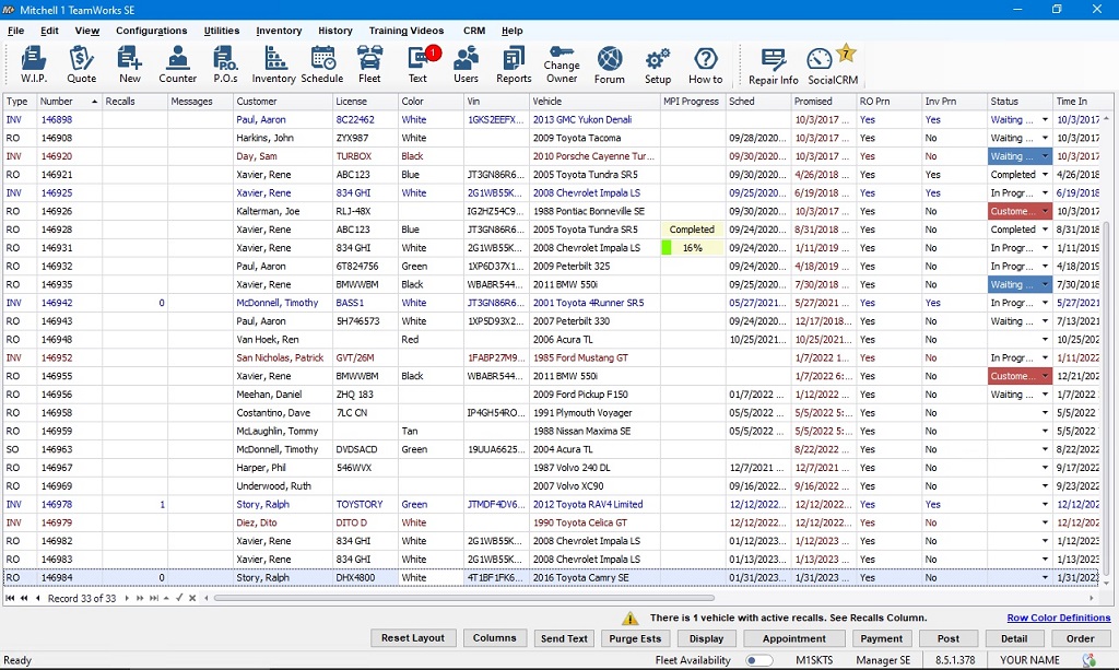 Mitchell 1 Manager SE auto repair software