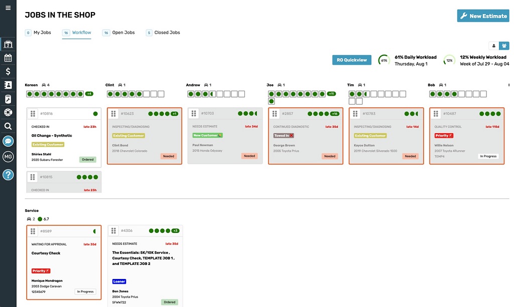 Shop-Ware auto repair software