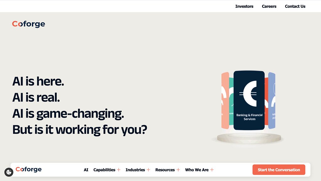 Coforge AI and Salesforce consulting services for enterprise businesses