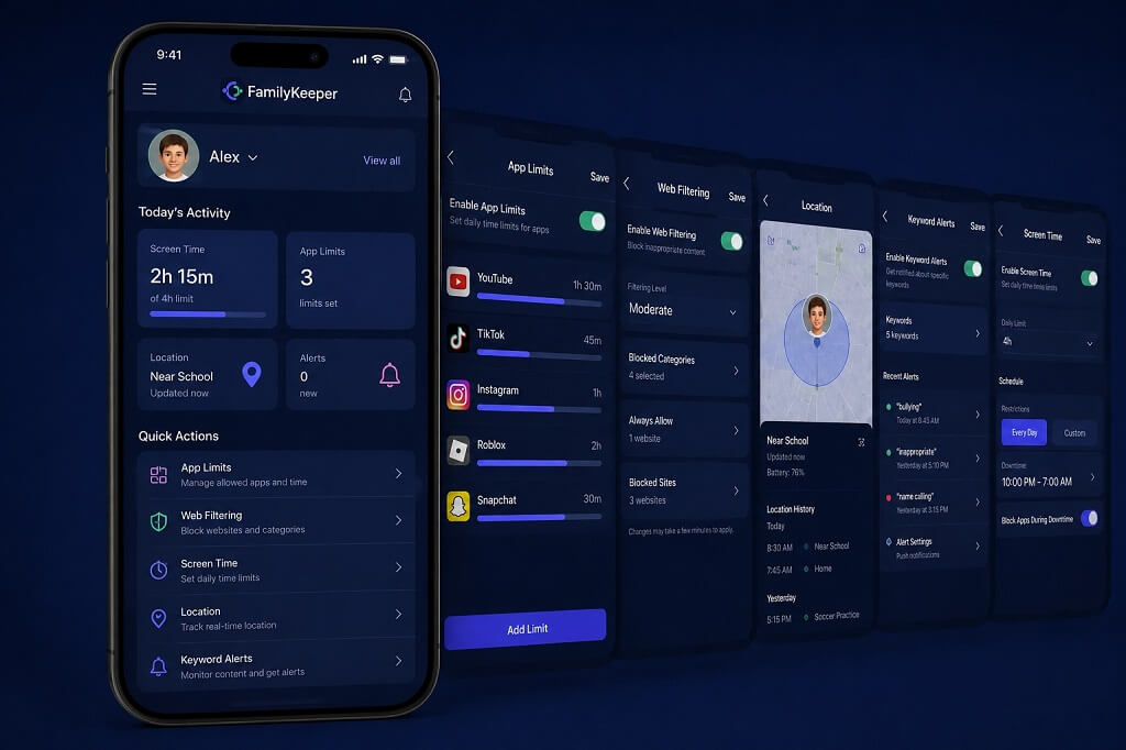 FamilyKeeper Parental Control App